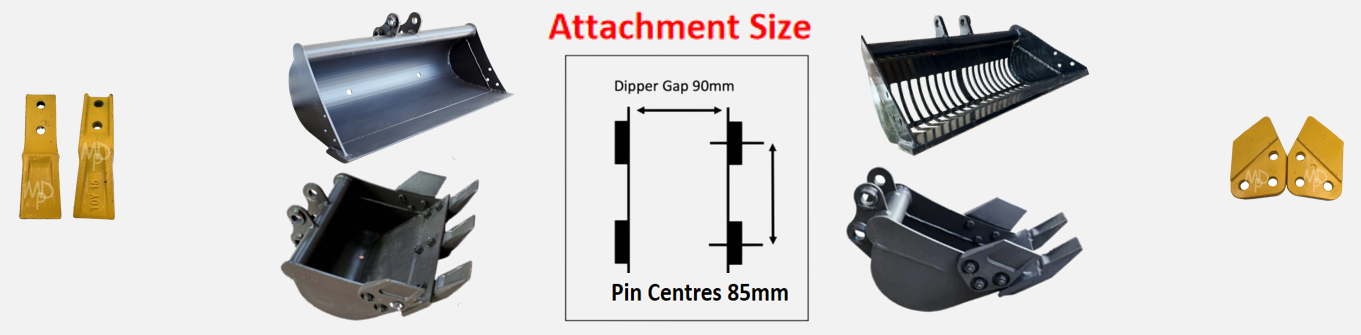Mini Digger Buckets 25mm Pins – Mini Digger Parts Supermarket