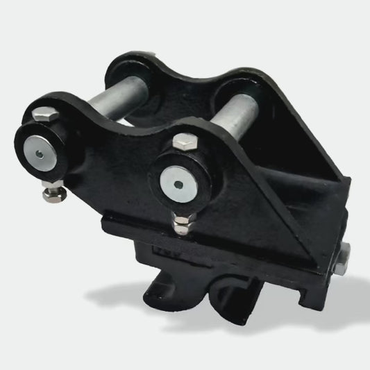 Mini Digger / Excavator Quick hitch mounted with 25mm Pins